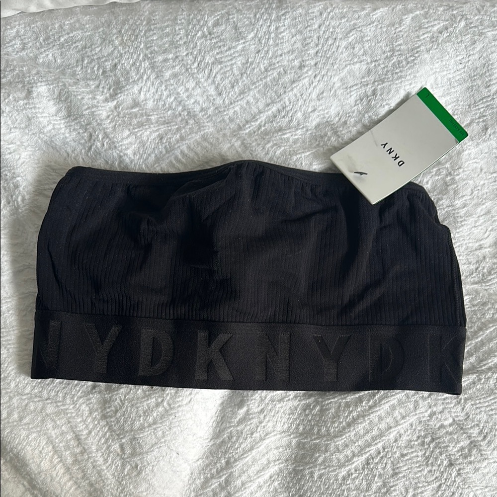 DKNY Black Bandeau Top